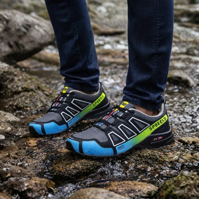 Customer wearing HikeCare shoes